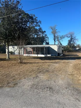 a view of house with a yard