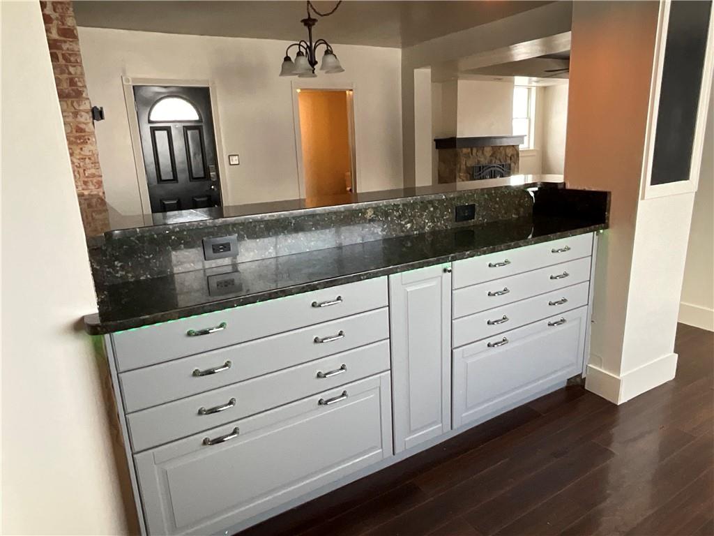 119 High Street Rices Landing, PA 15357 - Photo 8 of 46 a bathroom with a granite countertop double vanity sink and mirror