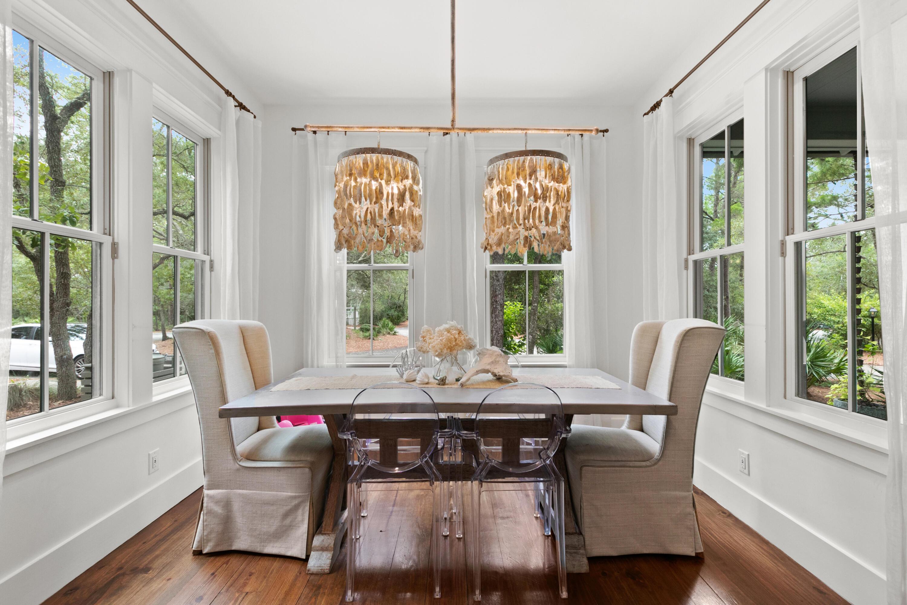 120 Hammock Lane Santa Rosa Beach, FL 32459 - Photo 24 of 57 a view of a dining room with furniture window and outside view