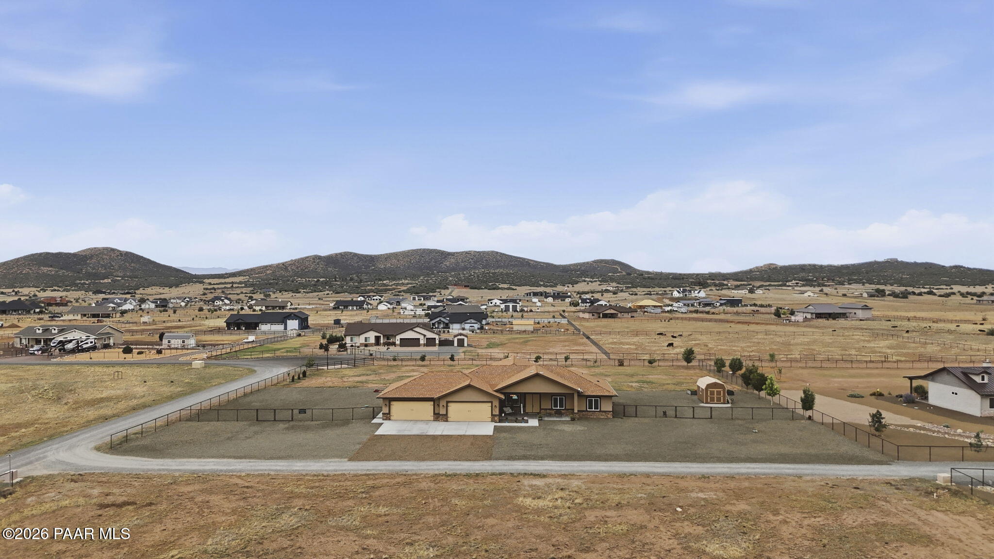 9860 North Loper Road Prescott Valley, AZ 86315 - Photo 38 of 46 5-Aerial Front 2