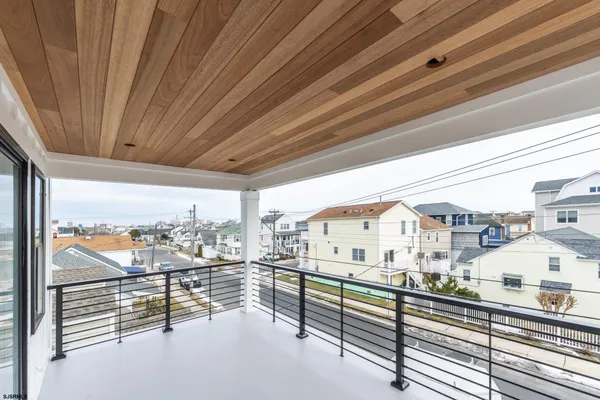 a view of a balcony