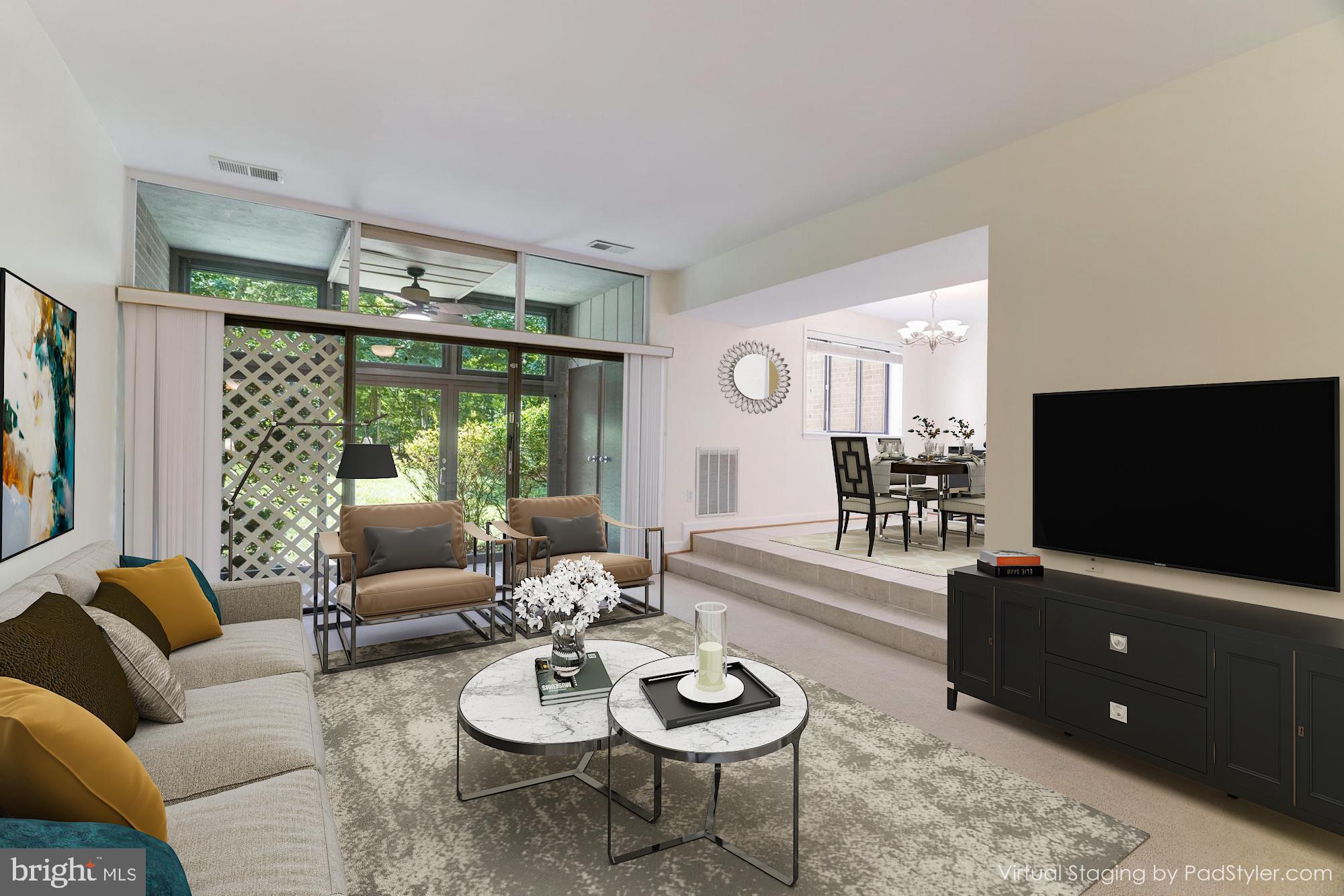 1631 Parkcrest Circle, Unit 8B/101 Reston, VA 20190 - Photo 6 of 27 Welcoming living room with staging.