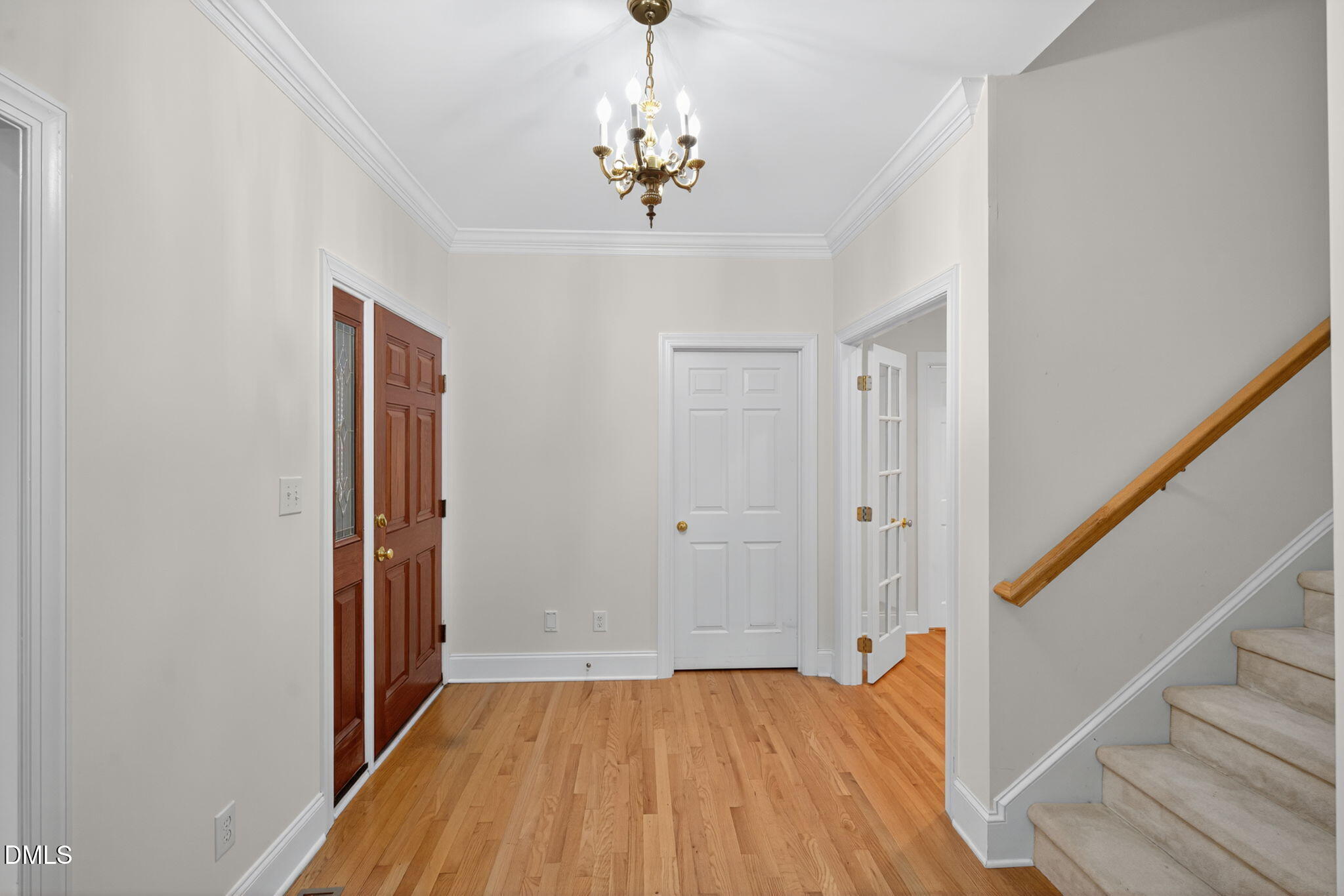 3421 Barron Berkeley Way Raleigh, NC 27612 - Photo 7 of 48 a view of entryway with wooden floor