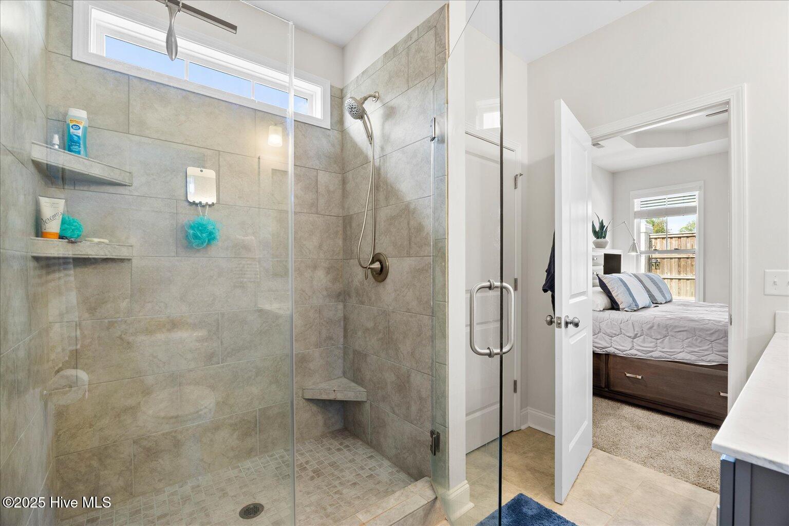 6488 Pinnacle Point Winnabow, NC 28479 - Photo 10 of 36 Tiled walk in master bathroom shower