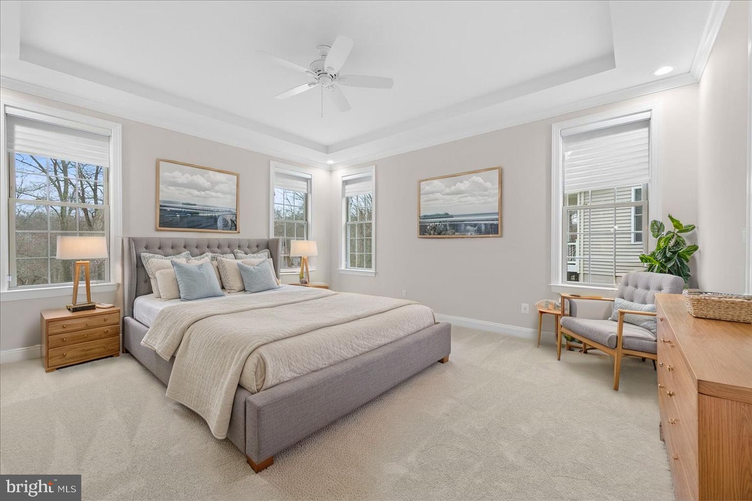 13712 Long Ridge Drive Gainesville, VA 20155 - Photo 18 of 62 Main level primary bedroom. Virtually staged.