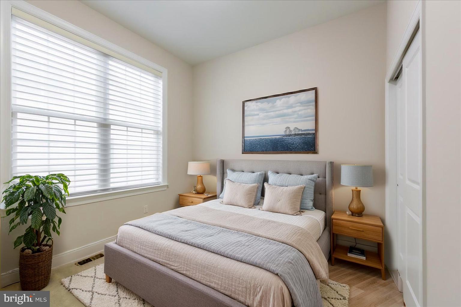 13712 Long Ridge Drive Gainesville, VA 20155 - Photo 29 of 62 a bedroom with a large bed and a potted plant