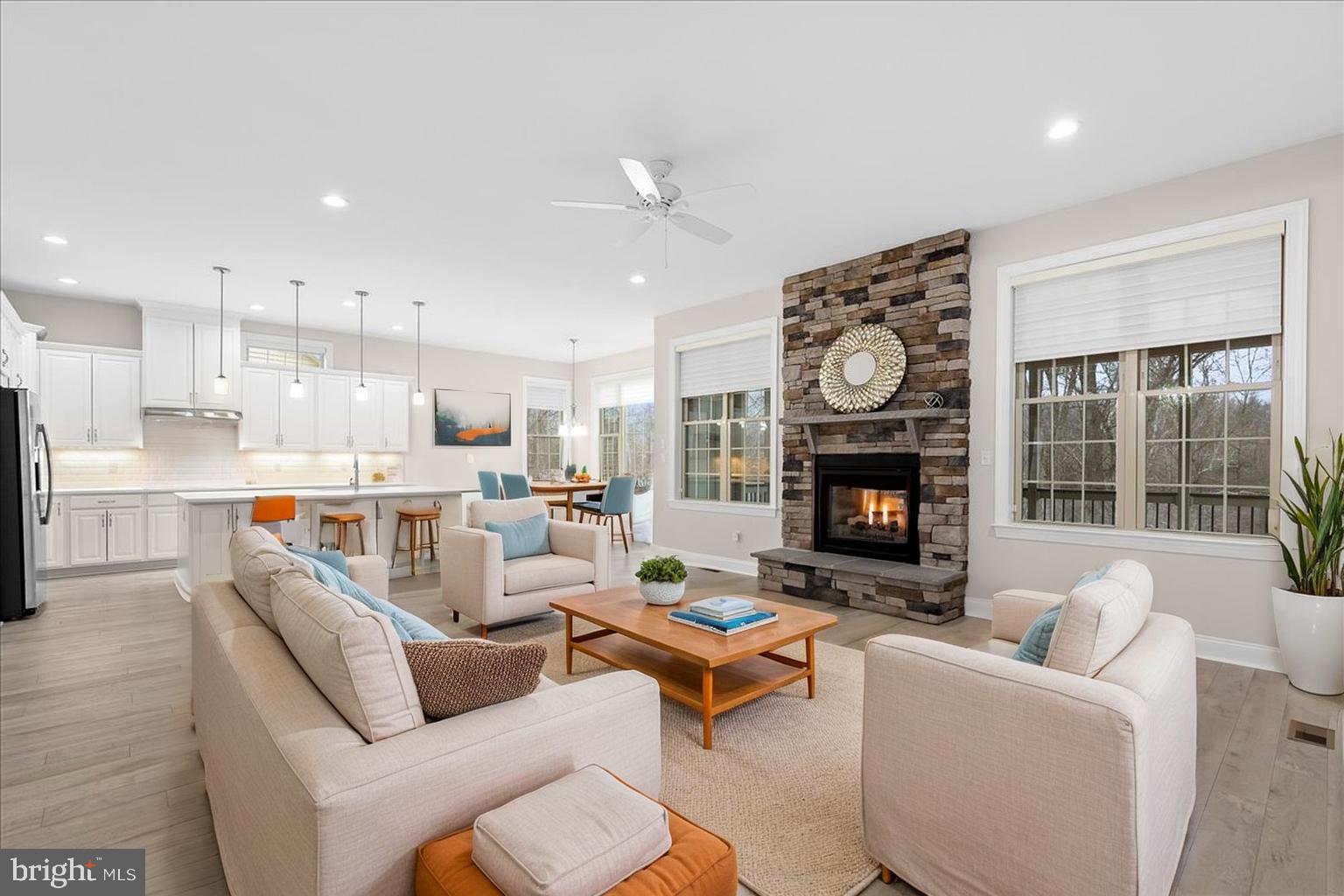 13712 Long Ridge Drive Gainesville, VA 20155 - Photo 4 of 62 a living room with fireplace furniture and a fireplace