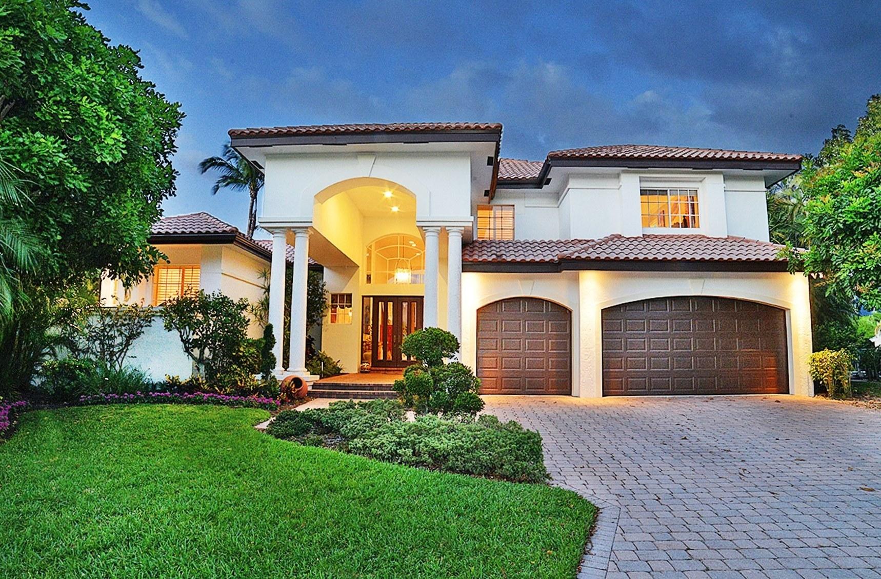 6178 Northwest 31st Avenue Boca Raton, FL 33496 - Photo 4 of 42 Exterior at night