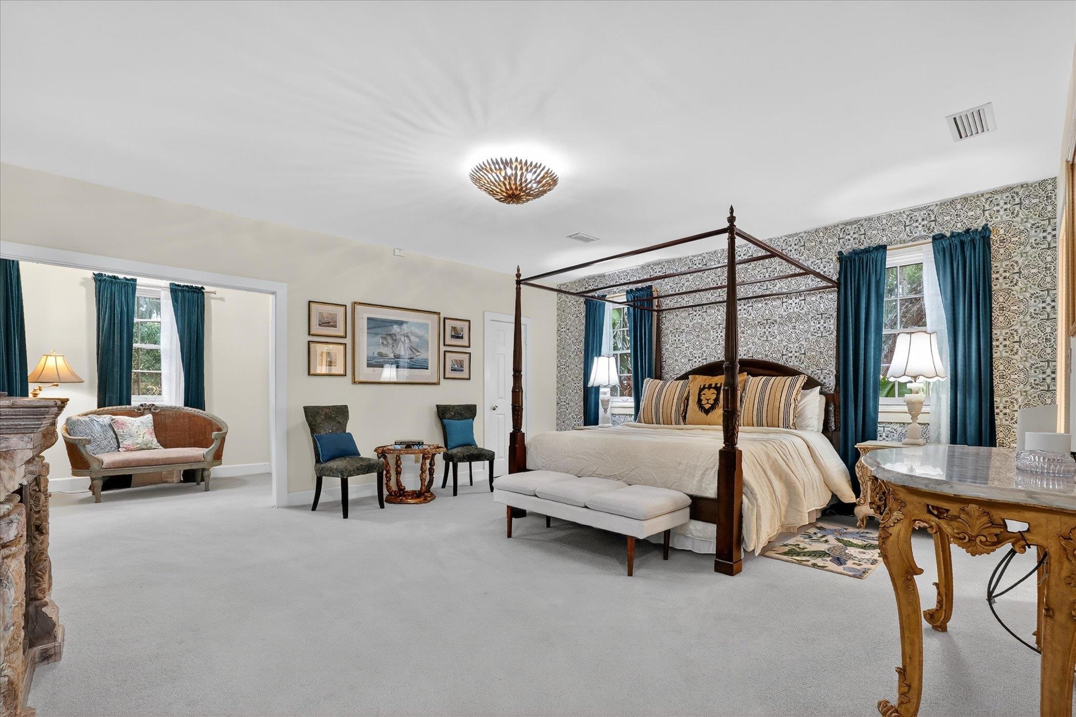 16 May Street St. Augustine, FL 32084 - Photo 49 of 85 Bedroom with multiple windows and carpet flooring