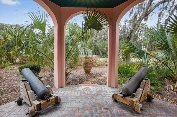 a view of a entryway door front of house