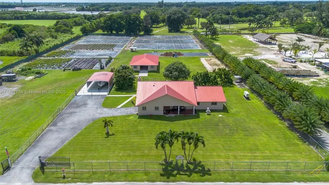 an aerial view of swimming pool