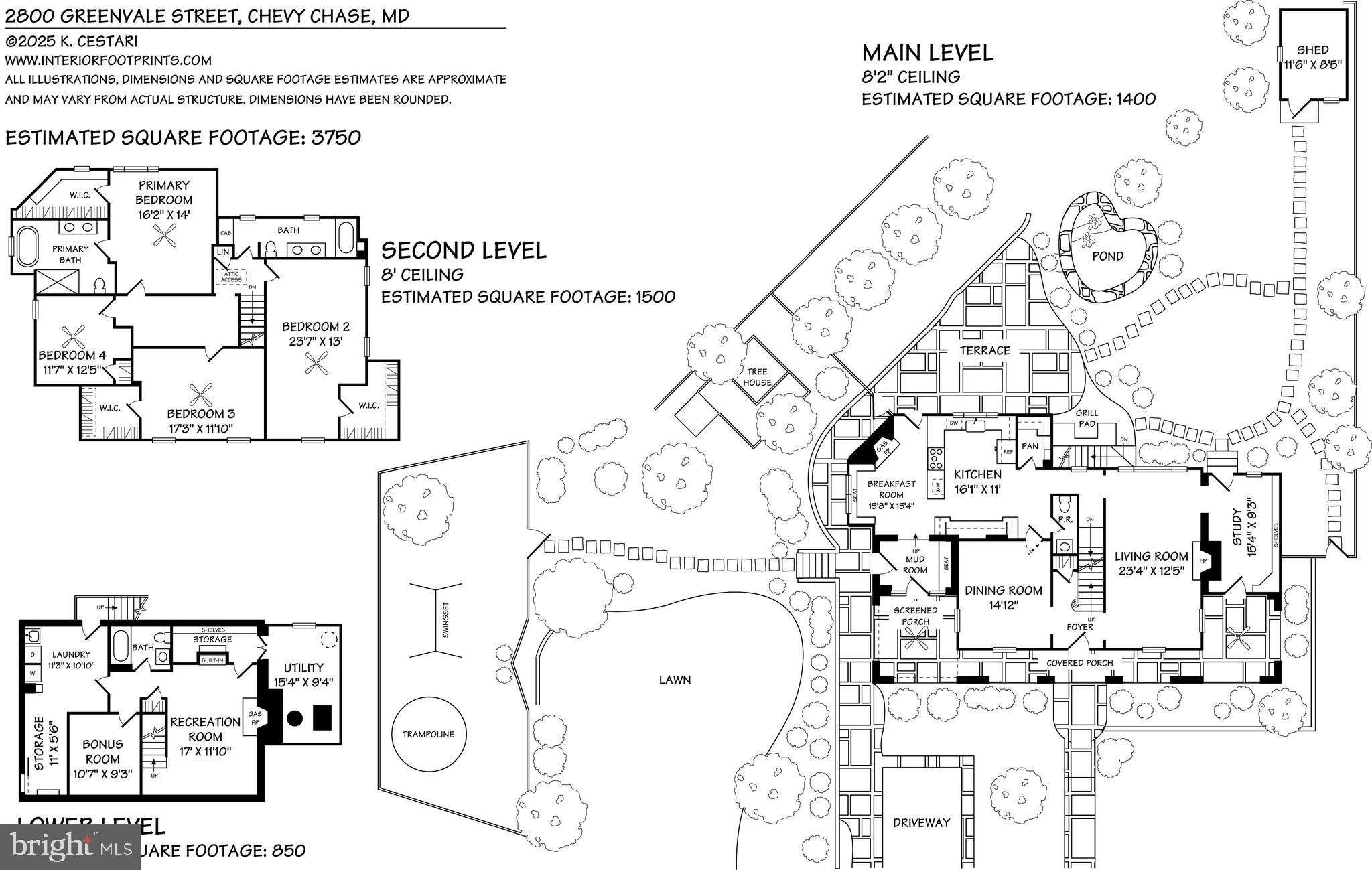 2800 Greenvale Street Chevy Chase, MD 20815 - Photo 77 of 77 Floor Plan