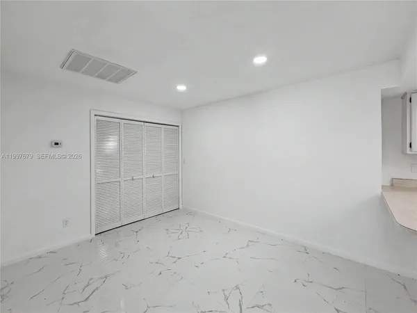 a view of an empty room