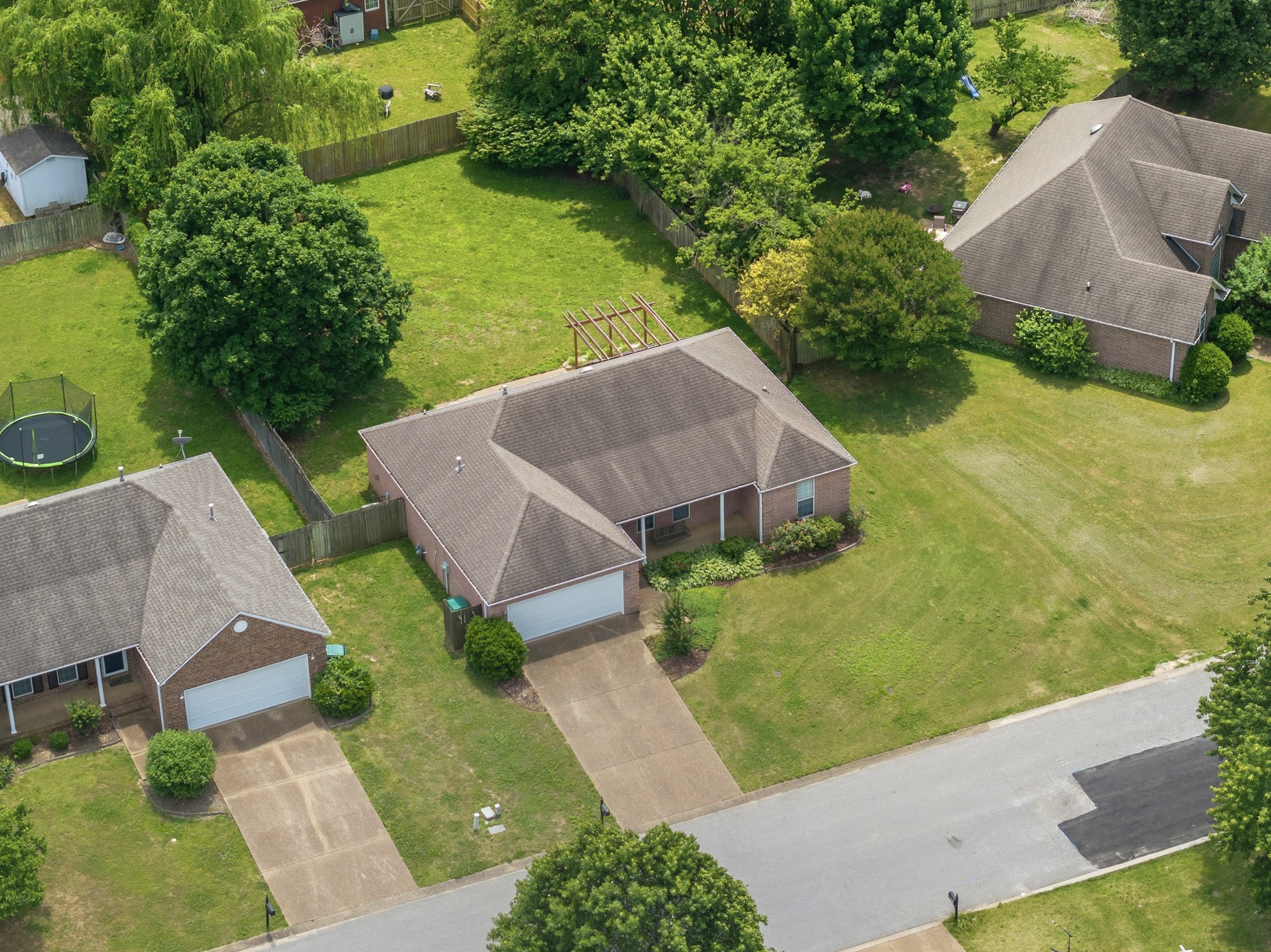 270 Reed Circle Medina, TN 38355 - Photo 11 of 30 an aerial view of a house with garden space and street view