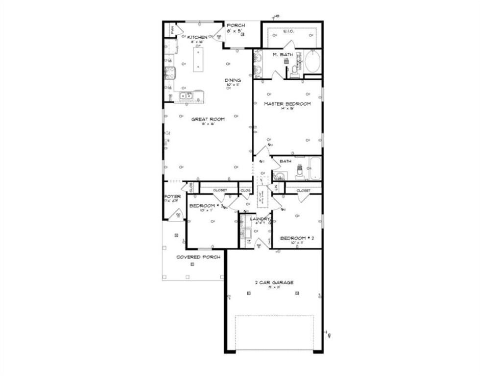 386 Bush Creek Road Opelika, AL 36804 - Photo 30 of 30 Builder floorplan; some changes may have occurred during construction to adjust final dimensions