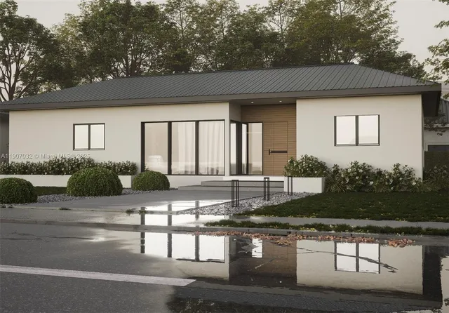 a front view of a house with porch