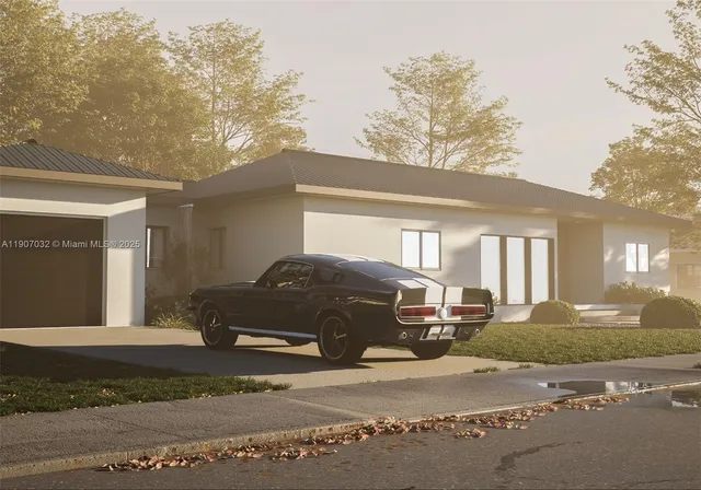 a front view of a house