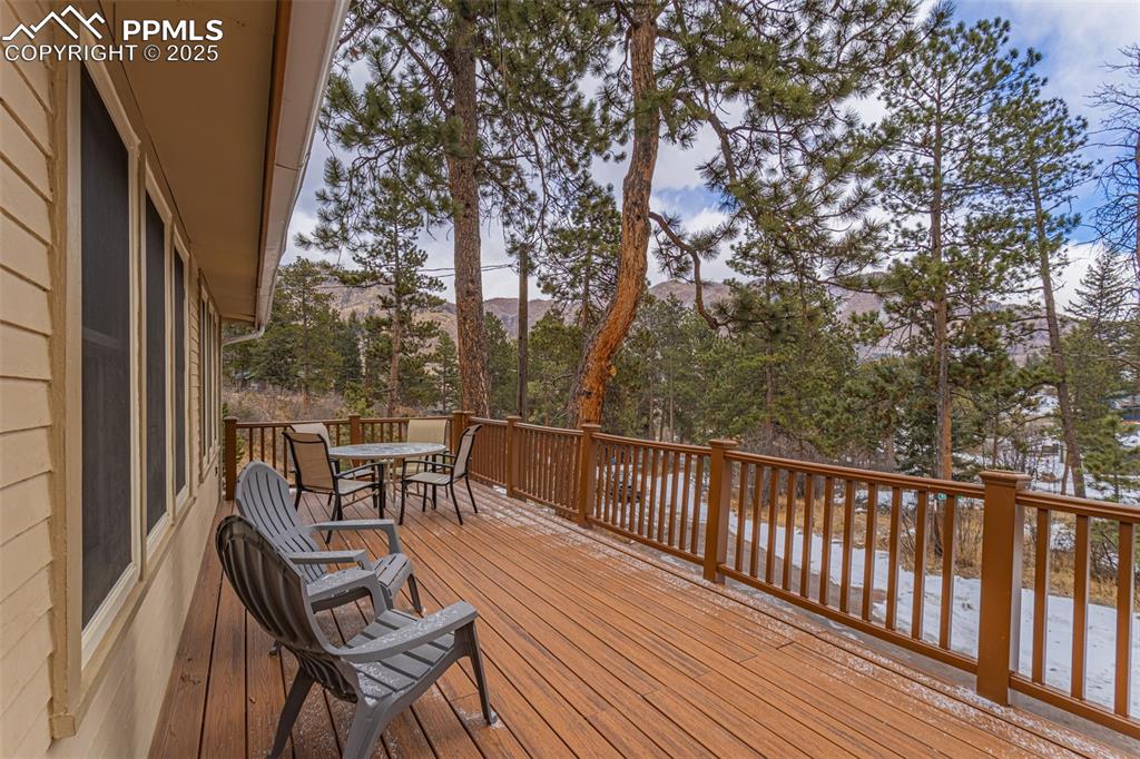 5870 Paona Road Cascade, CO 80809 - Photo 20 of 32 a view of balcony with furniture