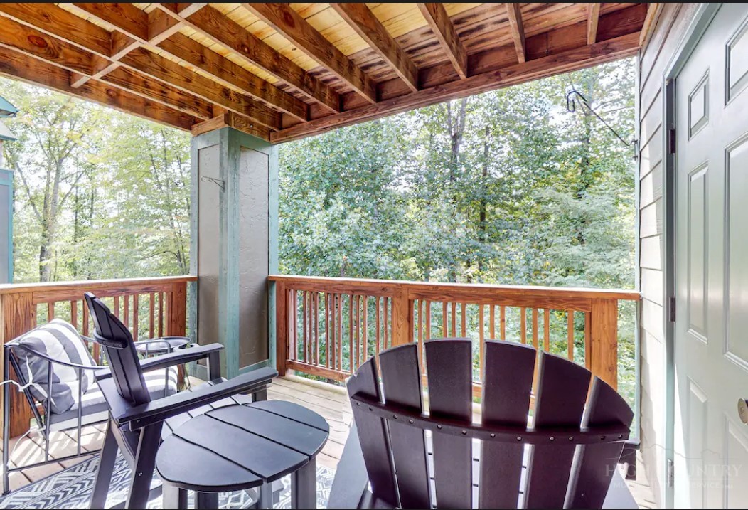 190 Still Lake Drive, Unit 321 Boone, NC 28607 - Photo 5 of 30 a view of a two chairs in the roof deck