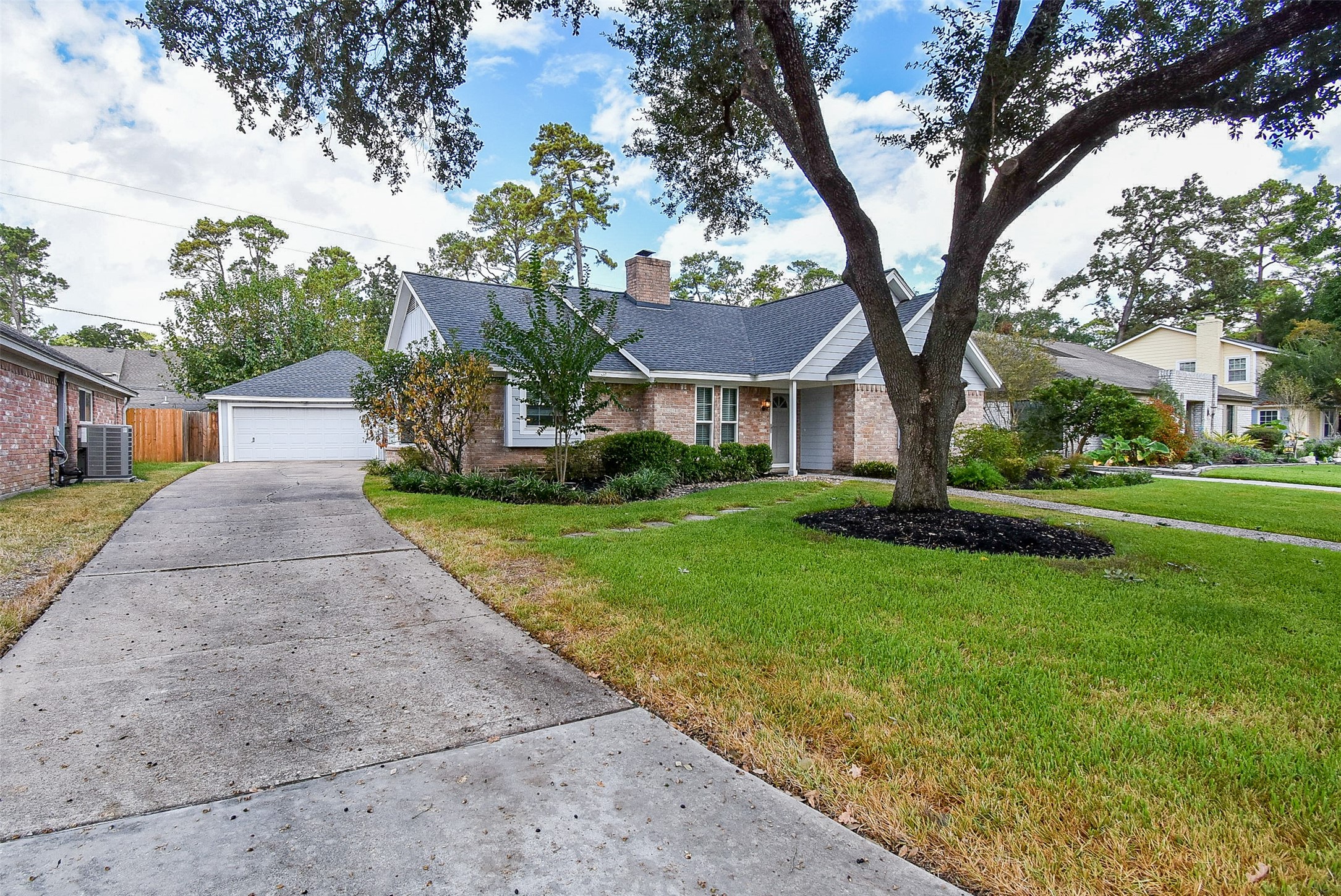 7814 Friars Ct Lane Spring, TX 77379 - Photo 17 of 17 front view of a house with a yard