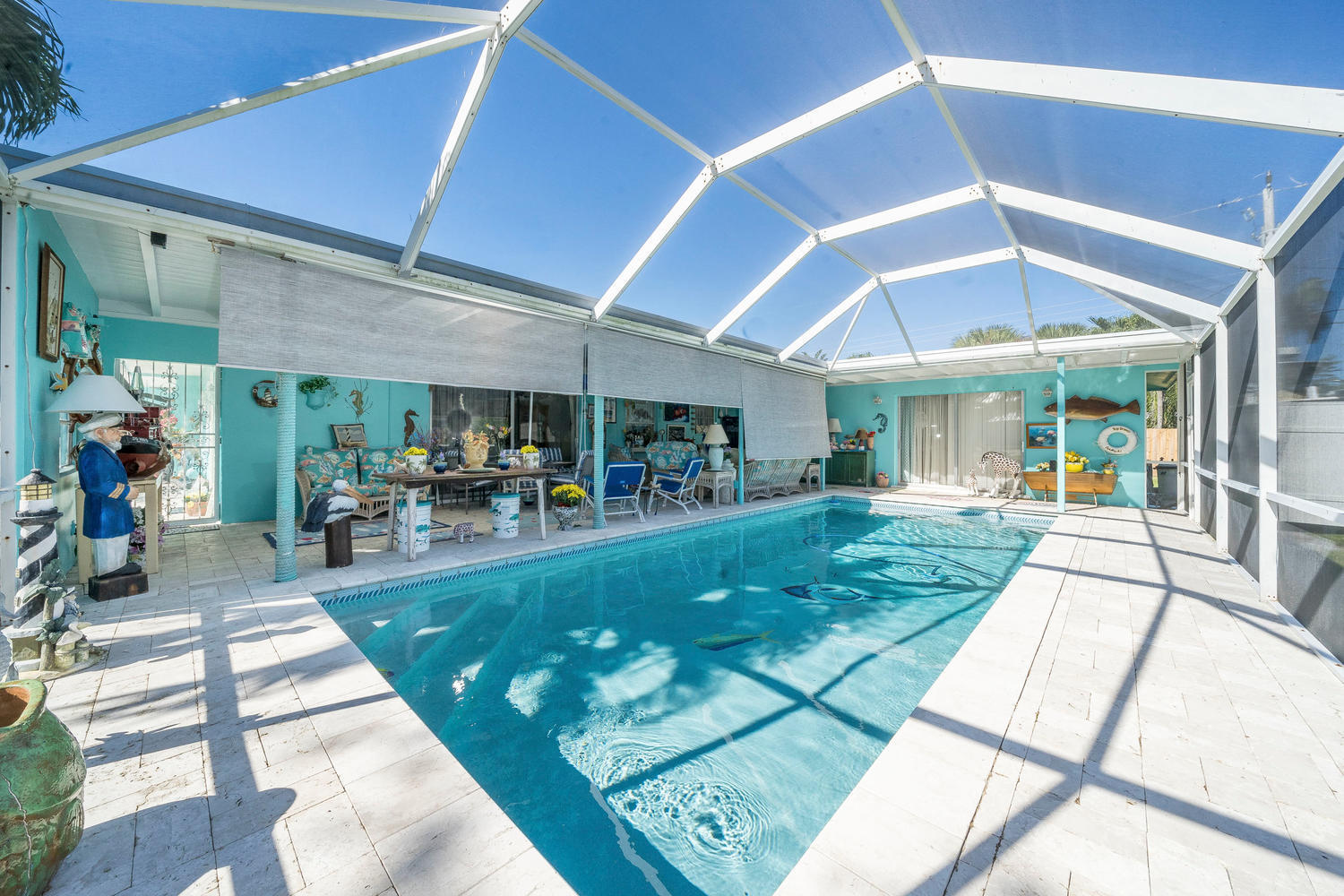 100 River Drive Tequesta, FL 33469 - Photo 17 of 54 a view of a backyard