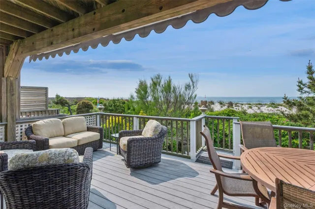 a view of outdoor space with seating