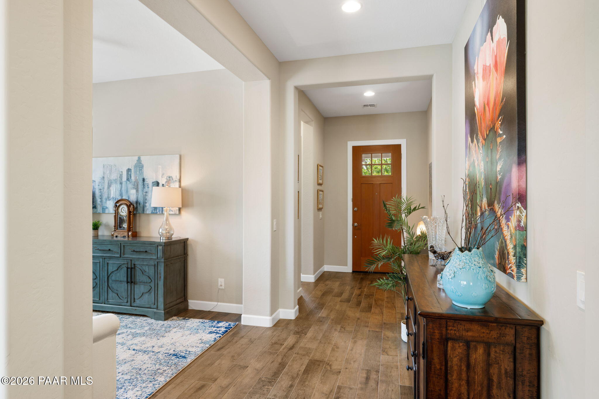 2792 Brooks Range Prescott, AZ 86301 - Photo 8 of 35 a view of a hallway with furniture and wooden floor