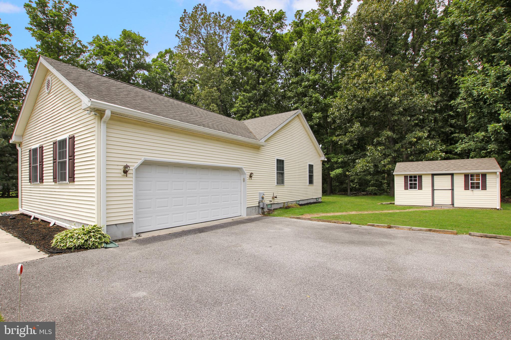 28549 Round Pole Bridge Road Milton, DE 19968 - Photo 20 of 22 Side entry garage and shed *Photo Enhanced
