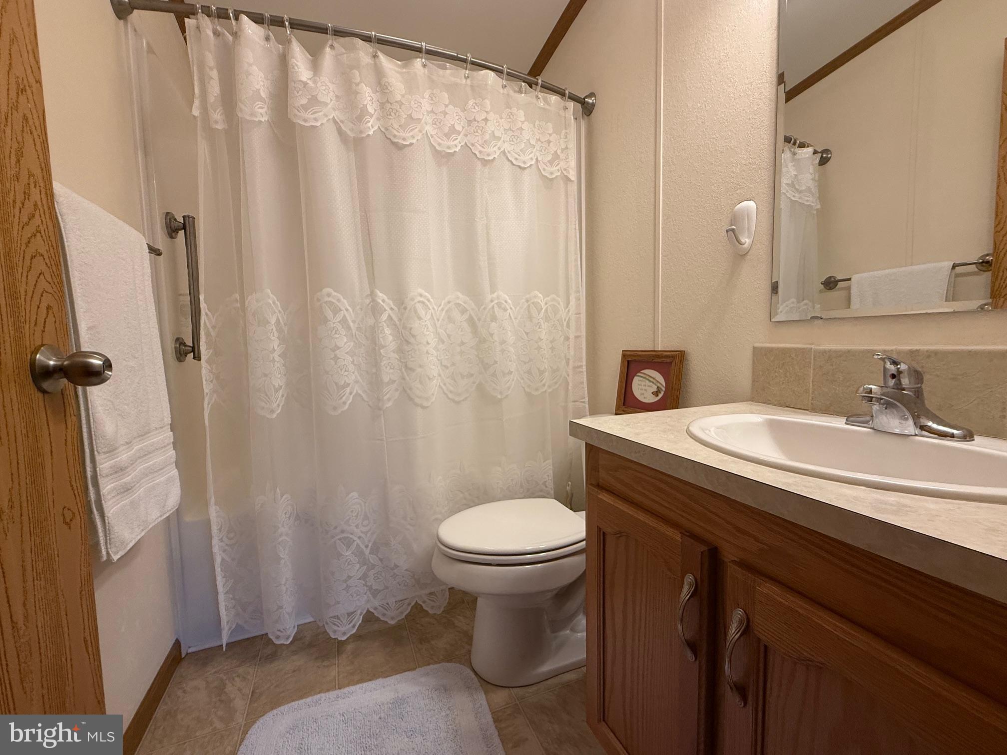 9347 Colonial Mill Drive Delmar, MD 21875 - Photo 20 of 33 a bathroom with a granite countertop sink toilet and a mirror