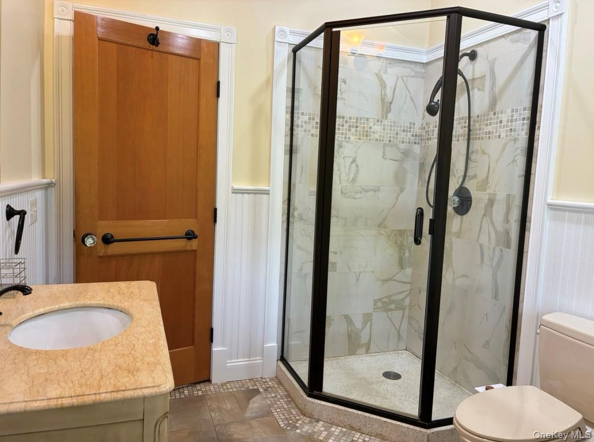 96 Bruceville Road High Falls, NY 12440 - Photo 18 of 21 a bathroom with a shower a toilet and a sink
