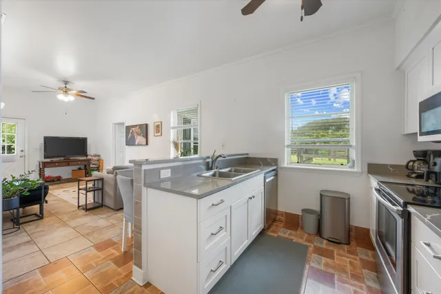 a view of a back yard of the house