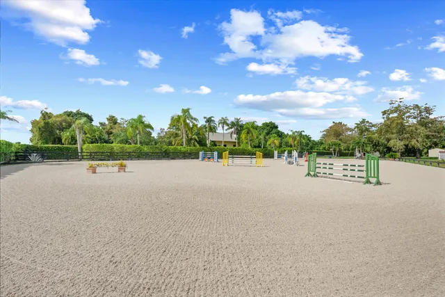 a view of a balcony with mountain view