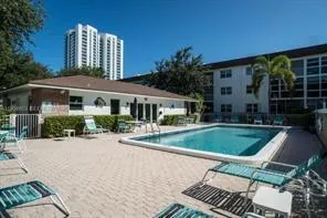 a view of outdoor space yard and swimming pool