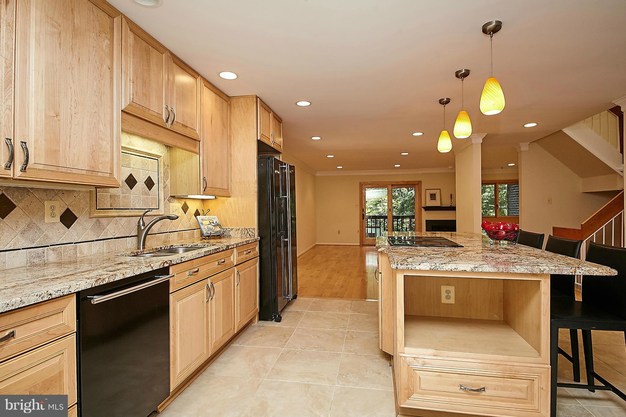 2017 Wethersfield Court Reston, VA 20191 - Photo 6 of 30 Center island has space for microwave.