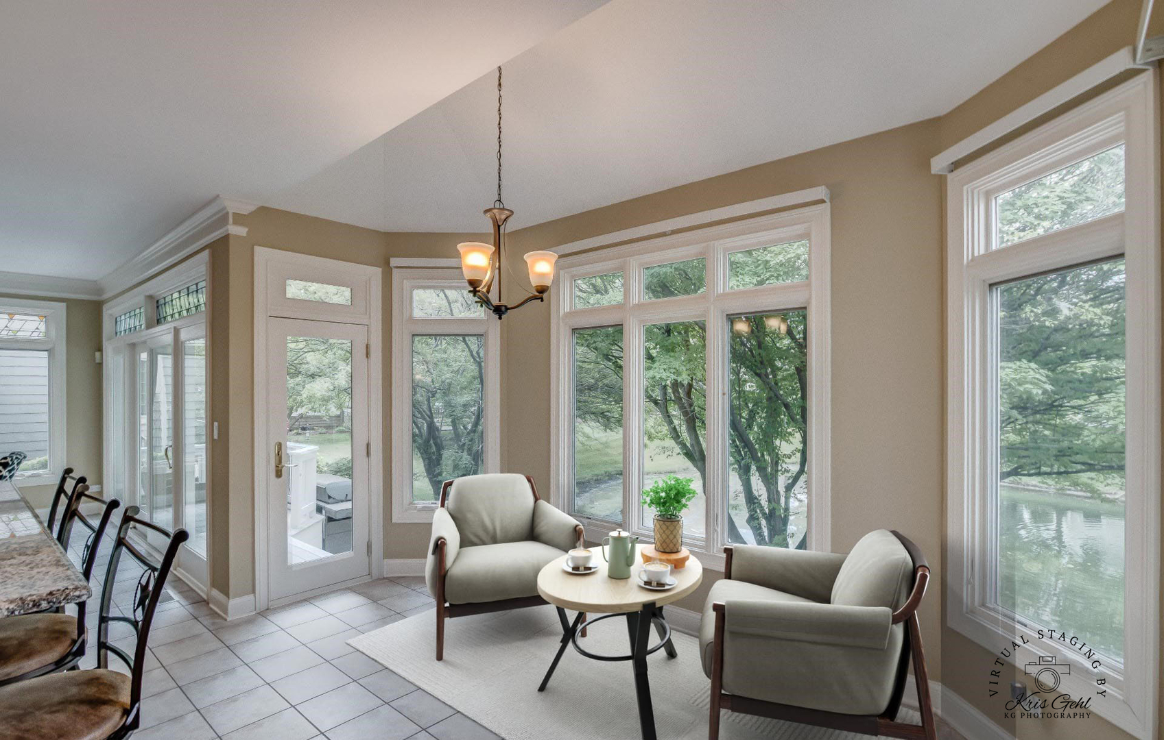 2552 Sutton Lane Aurora, IL 60502 - Photo 13 of 57 a living room with furniture and a chandelier