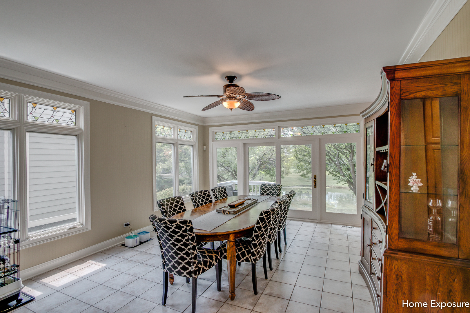 2552 Sutton Lane Aurora, IL 60502 - Photo 16 of 57 a view of a dining room with furniture window and outside view