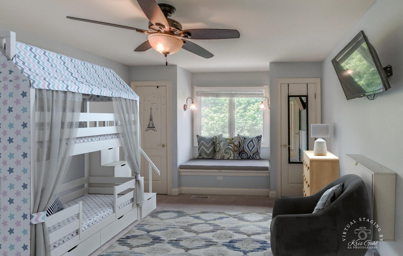 2552 Sutton Lane Aurora, IL 60502 - Photo 22 of 57 a living room with furniture and a floor to ceiling window