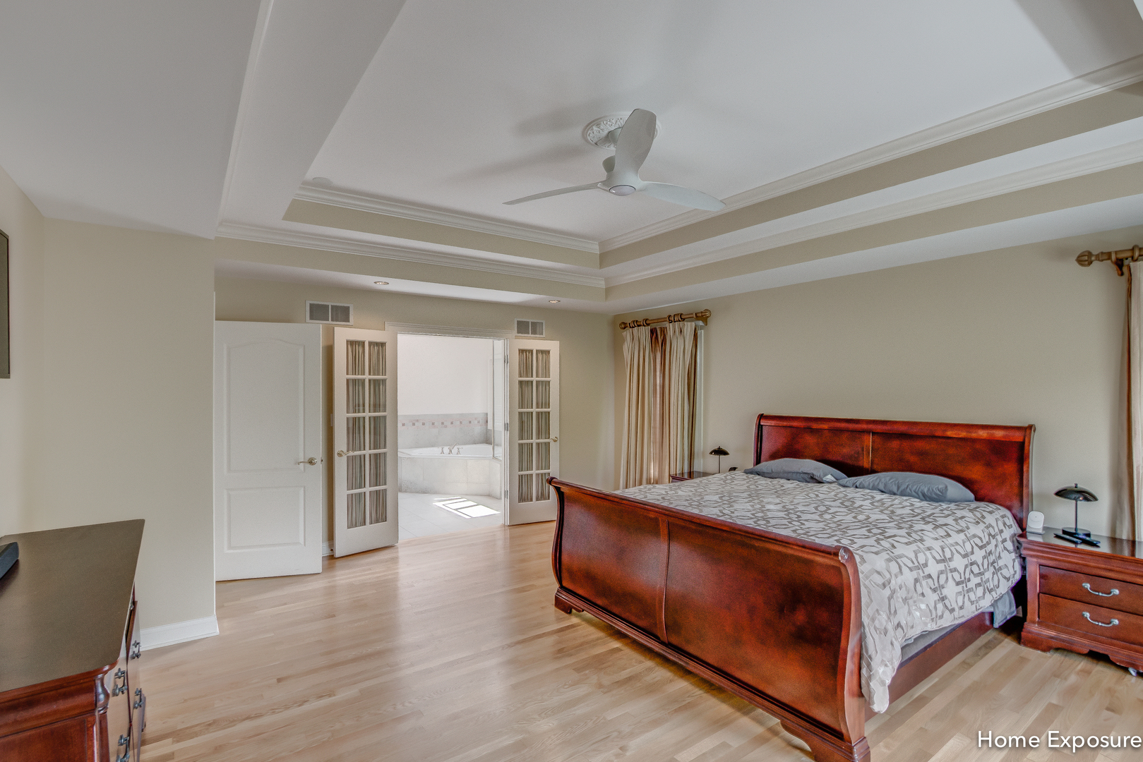 2552 Sutton Lane Aurora, IL 60502 - Photo 25 of 57 a bedroom with a bed and wooden floor