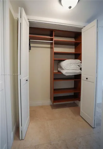 a view of closet area