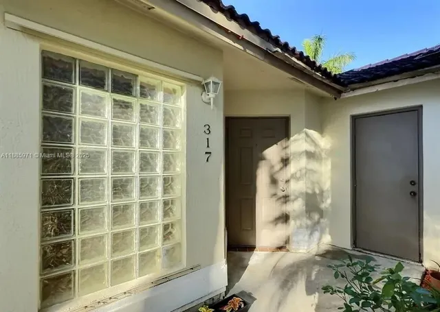 a front view of a house