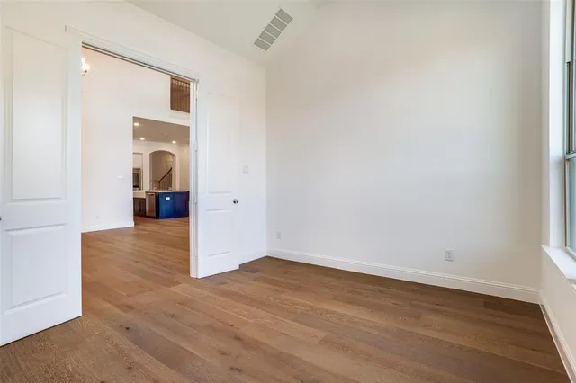 wooden floor in an empty room