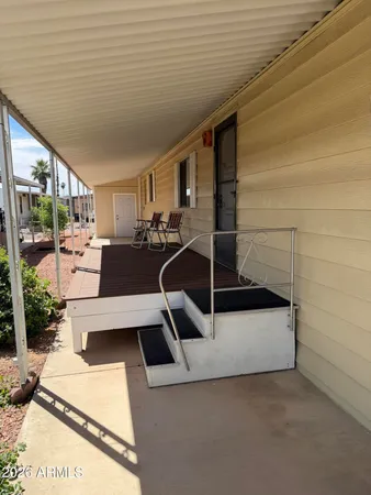 a view of a terrace with outdoor seating