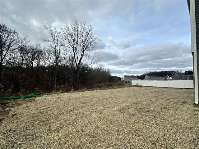 a street view with residential houses