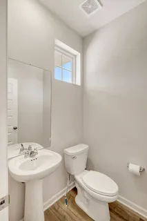 a view of a room with empty racks