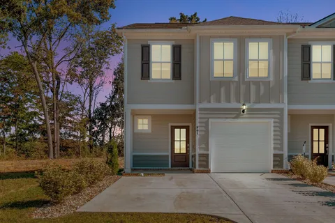 a front view of a house