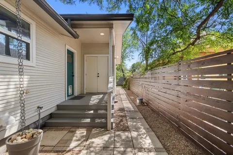 a view of a pathway of a house