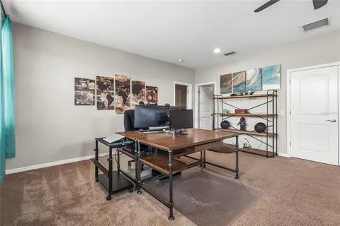 a view of a city with tall buildings