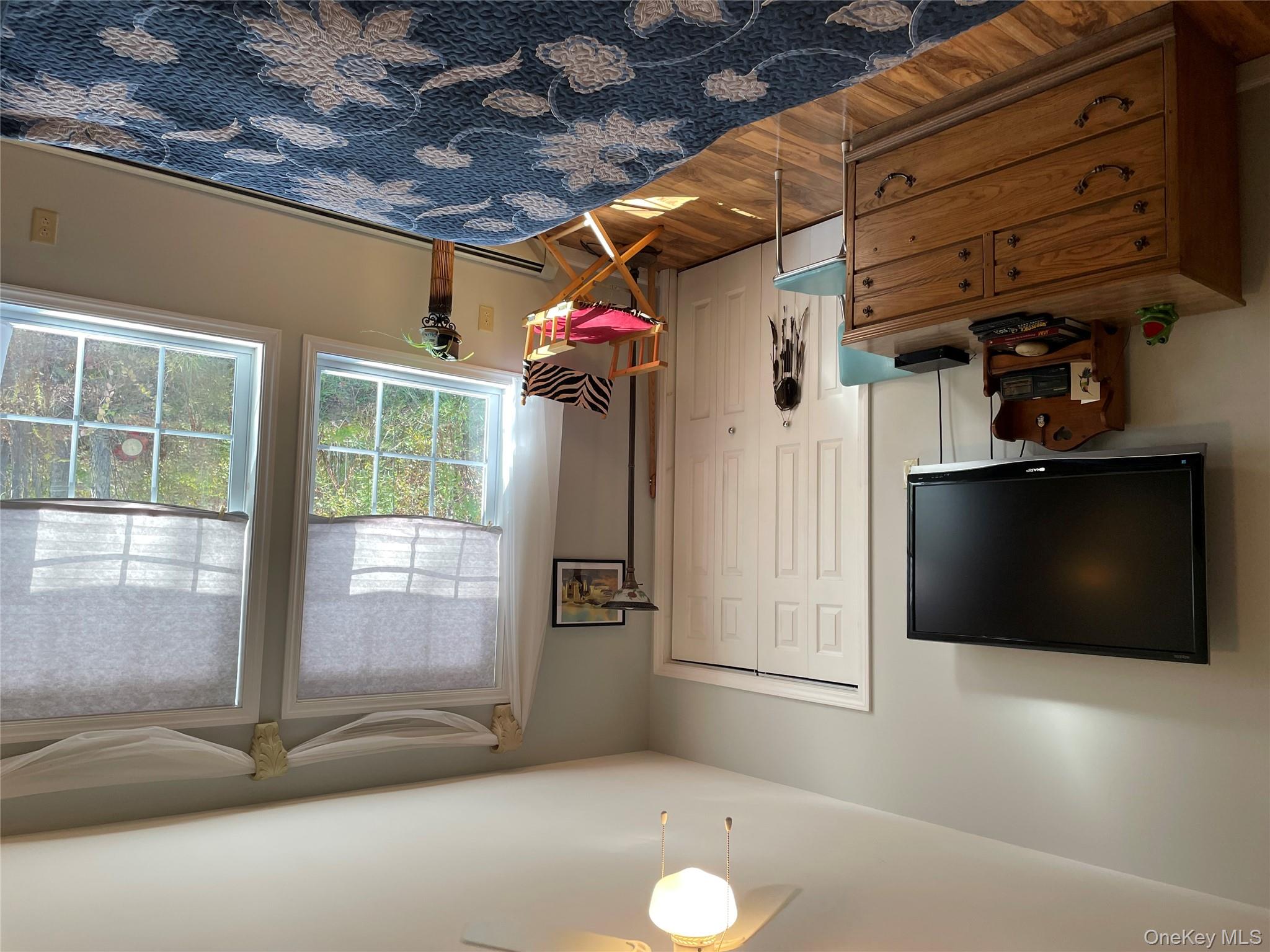 238 Trout Brook Road Roscoe, NY 12776 - Photo 20 of 32 a living room with furniture and a flat screen tv