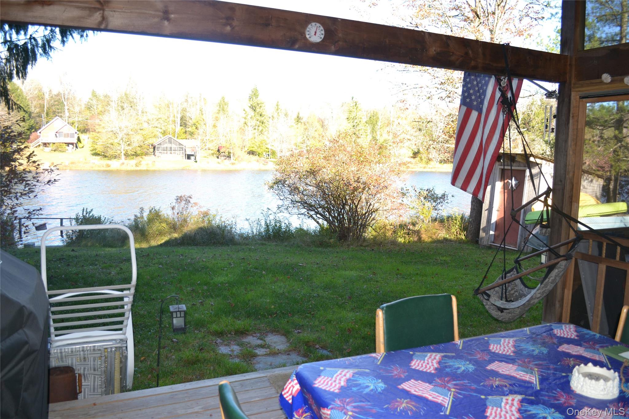 238 Trout Brook Road Roscoe, NY 12776 - Photo 26 of 32 a view of a garden from a balcony