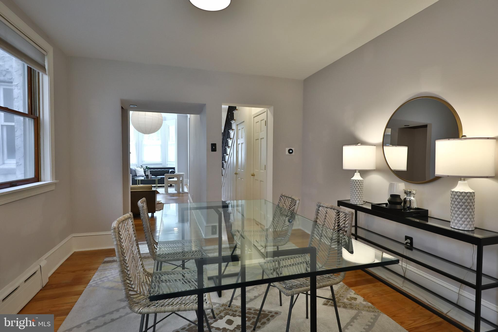 2805 Poplar Street Philadelphia, PA 19130 - Photo 10 of 34 a view of a dining room with furniture and wooden floor